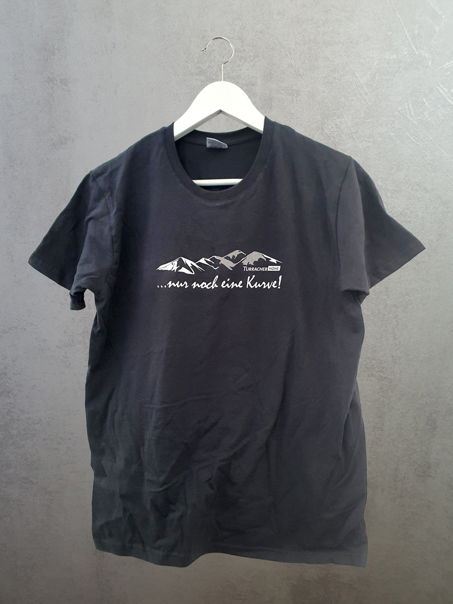 T-Shirt "...nur noch eine Kurve!" grau T-Shirt "...nur noch eine Kurve!" grau