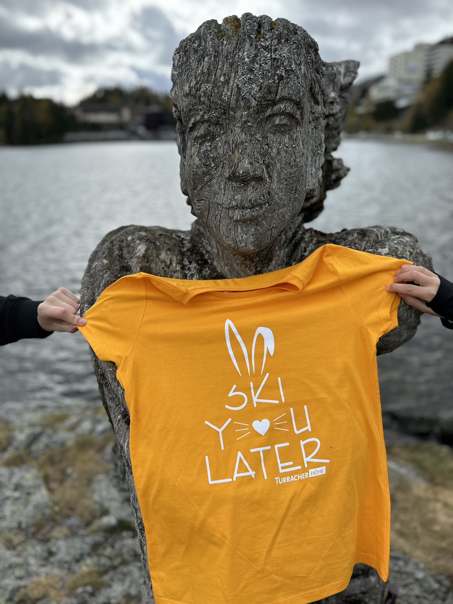 T-Shirt "Ski you later" orange