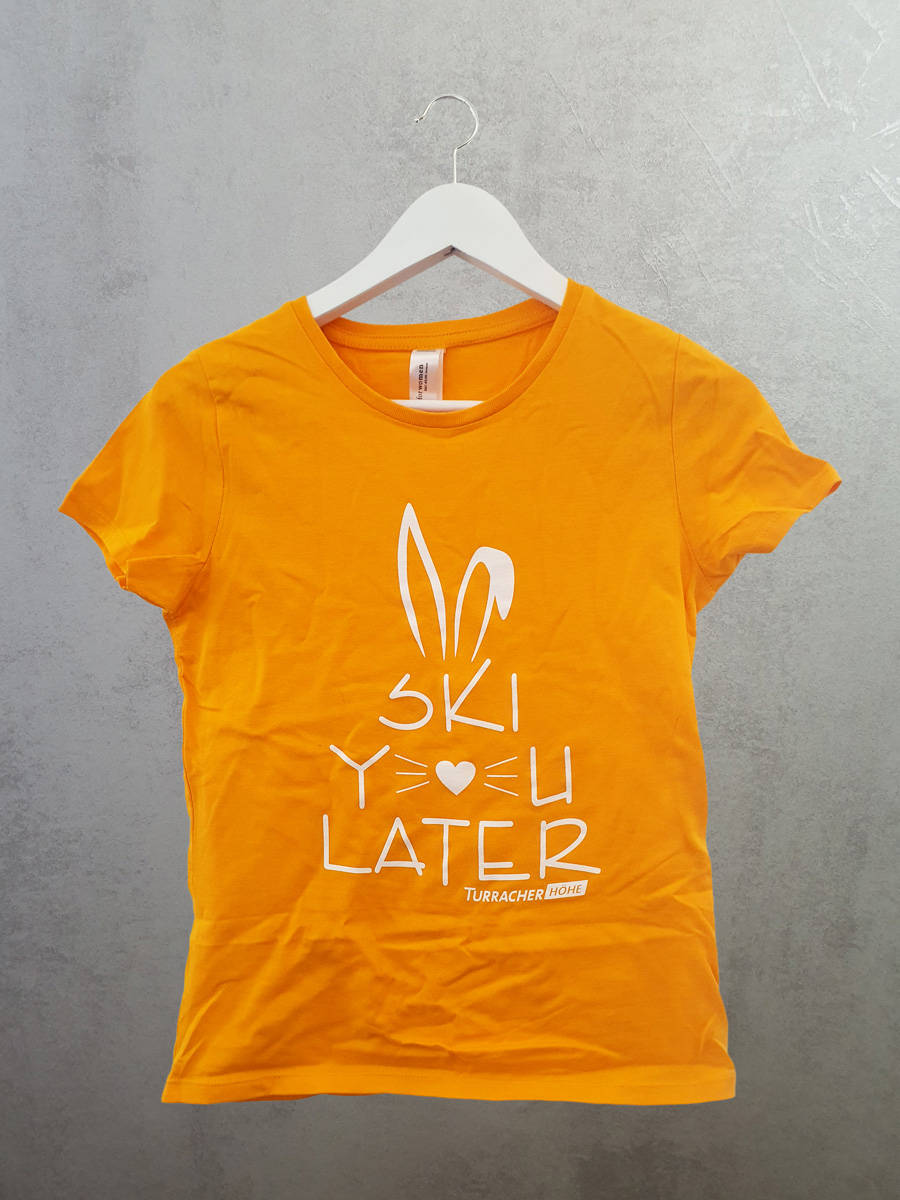 T-Shirt "Ski you later" orange T-Shirt "Ski you later" orange